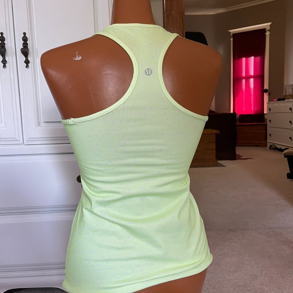 Lululemon Light Green Racerback Tank – Estimated Women’s Small - Picture 2 of 2